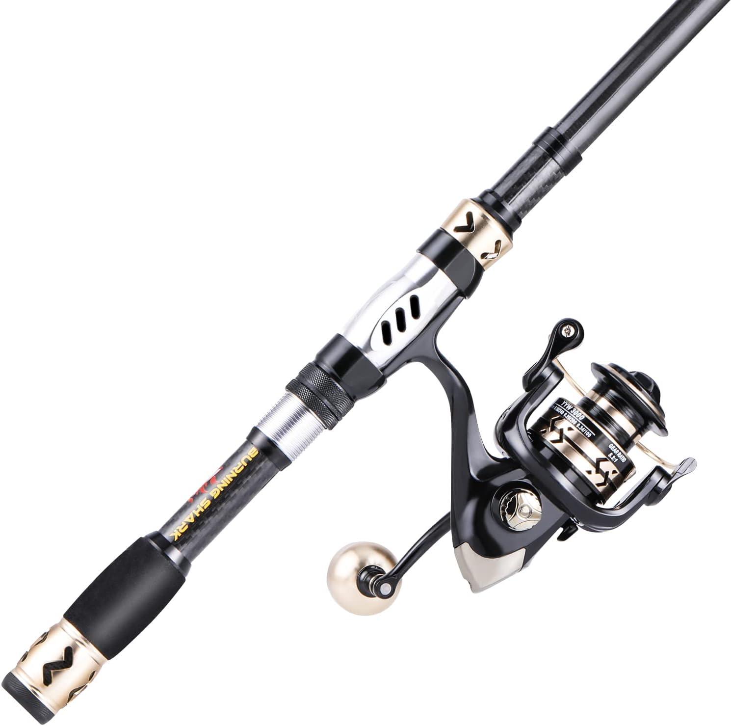 image:imageSougayilang Fishing Pole with Spinning Reel Portable Fishing Rod Reel Combos18M Rod with 2000 Reel