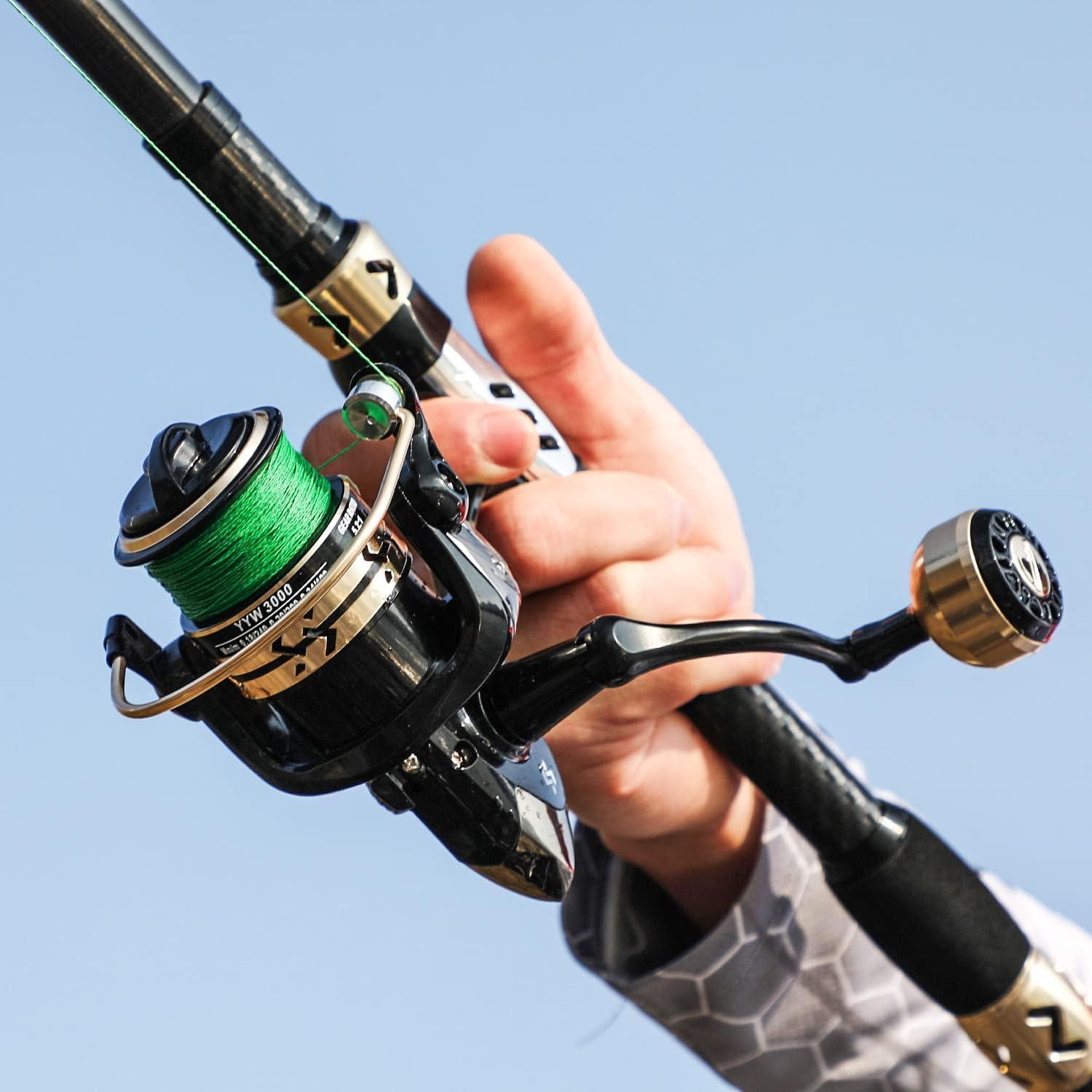 image:imageSougayilang Fishing Pole with Spinning Reel Portable Fishing Rod Reel Combos27M Rod with 3000 Reel