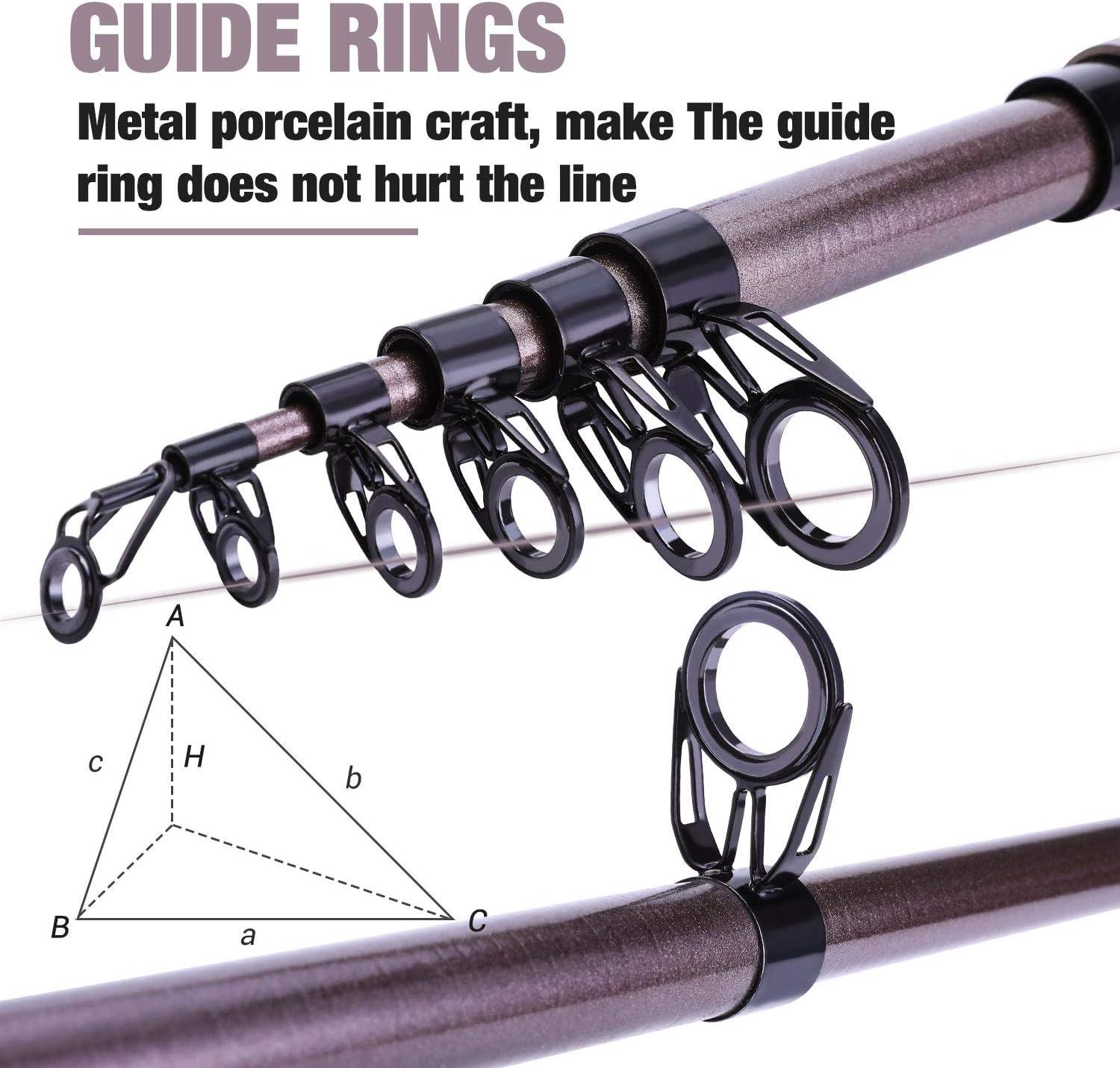 image:imageSougayilang Fishing Rod Reel Combinations 24 Ton Carbon Fiber Portable Telescopic Fishing Rod Spinning Reels for Travel Saltwater Freshwater Fishing Gifts for Peoplesilver