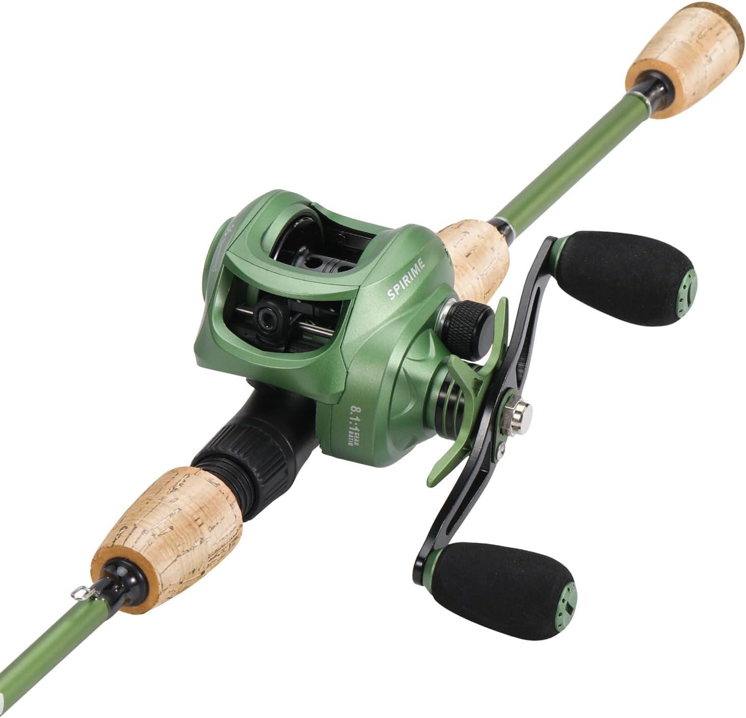 image:imageSougayilang Fishing Rod Reel Combos Graphite 2Pc Blanks Fishing Pole with Casting amp Spinning Reel Stainless Steel GuidesCasting