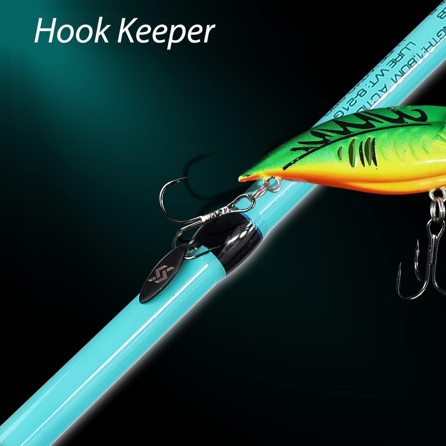 image:imageSougayilang Fishing Rod and Reel Combo Medium Fishing Pole with Spinning Reel Baitcaster Combo SuperPolymer HandleA Blue