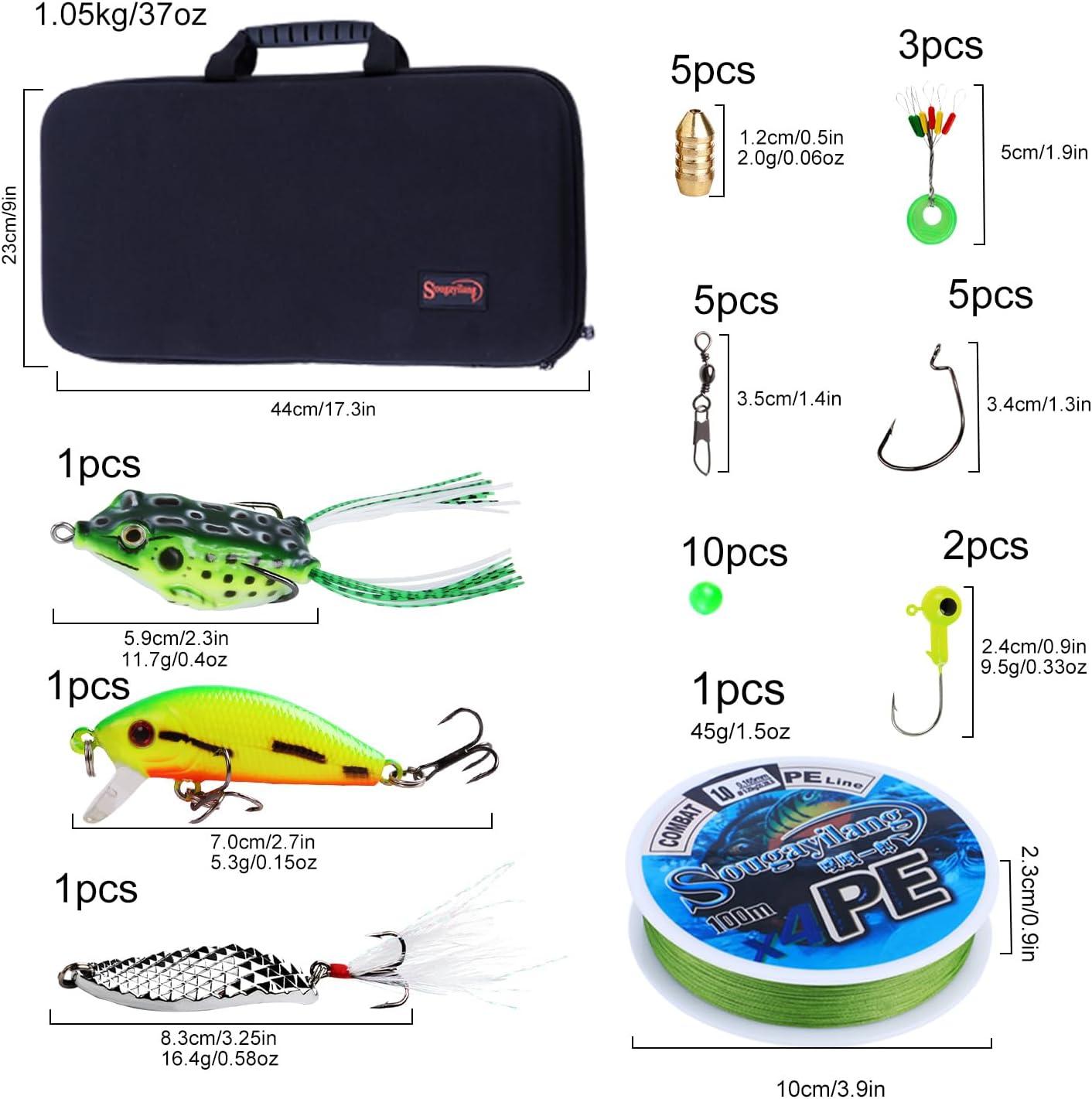 image:imageSougayilang Fishing Rod and Reel Combos Carbon Fiber Telescopic Fishing Pole with Smooth Reel Combo Saltwater Freshwater Kit18m591ft