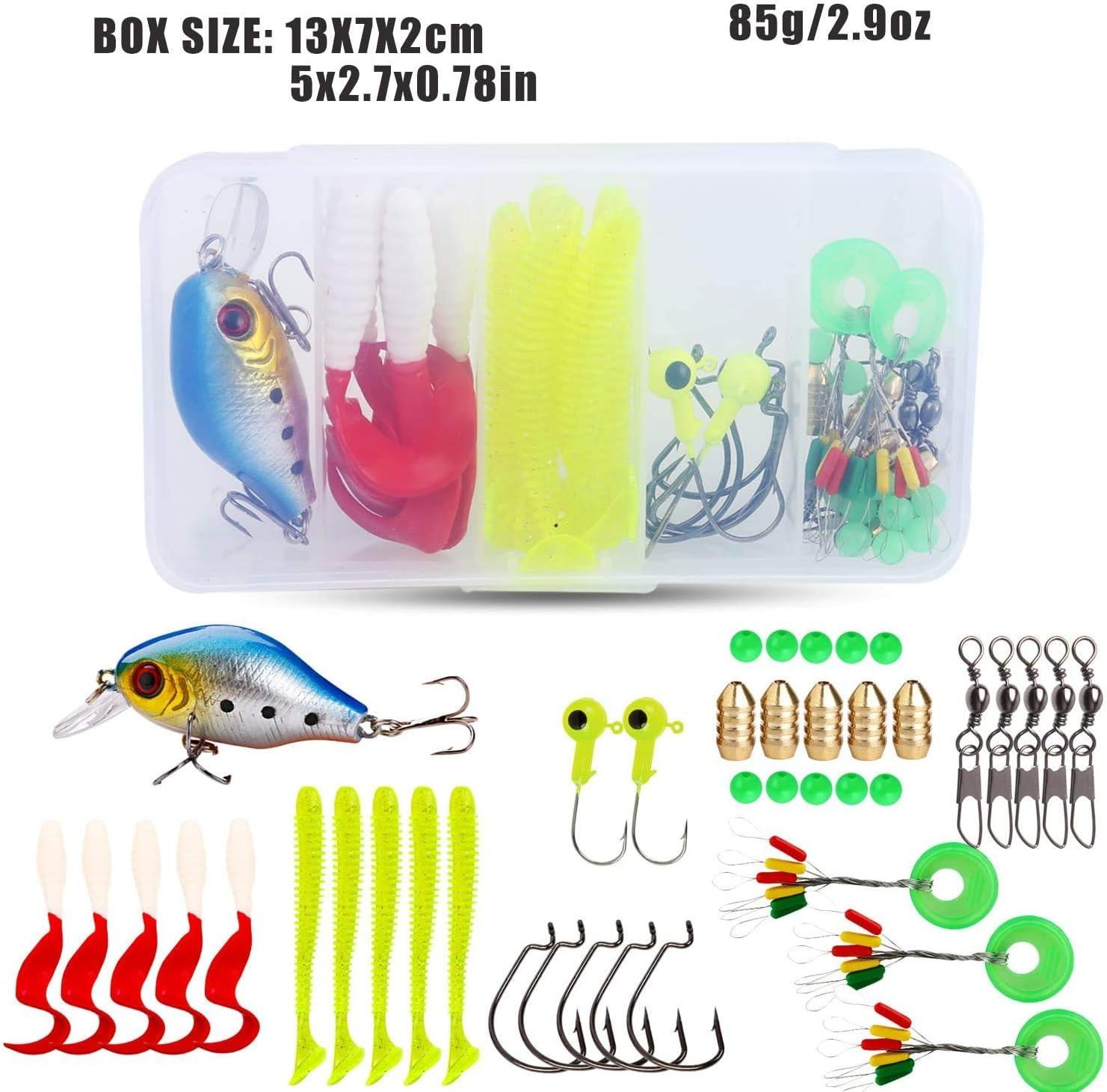 image:imageSpinning Fishing Rod Reel Combos5Piece Portable Fishing Pole and Smooth Reel for BoysGirls and AdultsPink 55ft Rod 1000 Reel Lures Kit