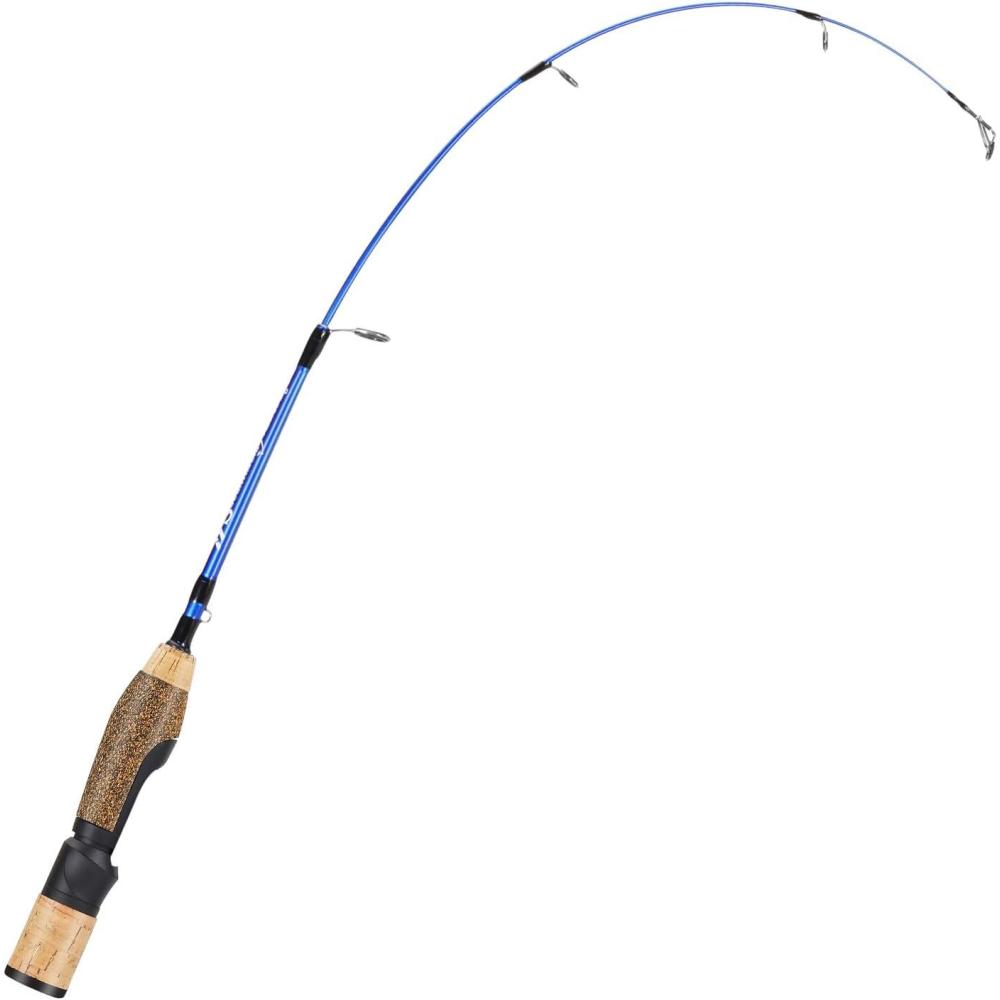 image:imageSougayilang 2Piece Spinning Ice Fishing Combo Medium Power Carbon Fiber Rod Blue 48 lb Line Tackle Box Included For Walleye Trout Perch