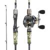 image:imageSougayilang BD Fishing Rod and Reel Combos Spinning amp Casting Fishing Combo30Ton24Ton Graphite 2 Pc Fishing Poles with SuperPolymer Handle S Style Hook KeeperCast 70mediumright Handle