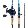Blue-Left Handed Reel Combo