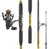 image:imageSougayilang Spinning Rod Combo  MH Action Fishing Pole with Bait Feeder Reel for Catfish Salmon Steelhead Freshwater Saltwater Fishing 707676