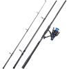 image:imageSougayilang Surf Fishing Rod Combo MediumHeavy 3 Piece Baitfeeder Spinning Combo with 4000 Size Reel for Travel9 ft