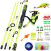 Yellow 5.5ft Rod + 1000 Reel + Lures Kit