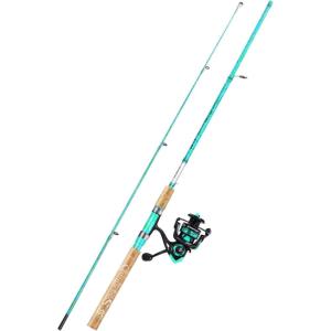 Sougayilang Fishing Rod and Reel Combo, 2-Piece 5-Foot 6-Inch Graphite & Fiberglass Rod, Durable and Strong, Quickset Anti-Reverse Fishing Reel (1Pack/2Pack)(Spinning Combo – 1 PACK)