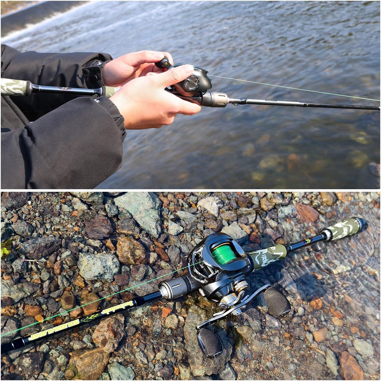 image:imageSougayilang Baitcasting Fishing Reel 111 Shielded Bearings 18LB Carbon Fibre Drag 701 BaitcstersMagnetic Brake System Fishing ReelRighthand