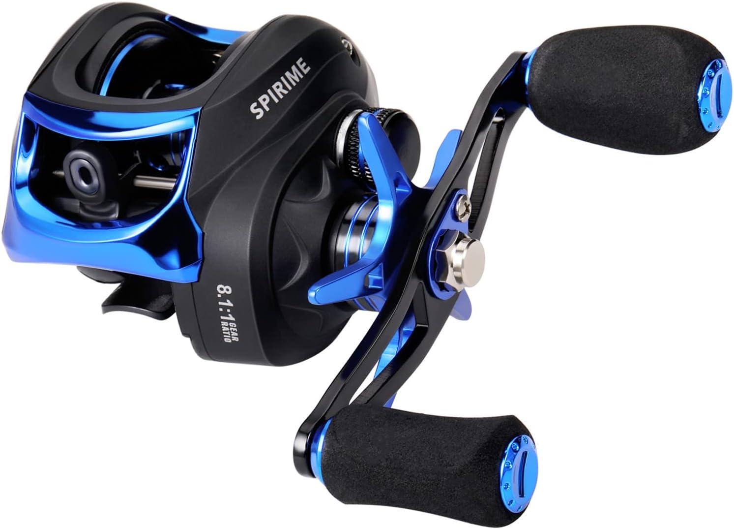 image:imageSougayilang Baitcasting Fishing Reel with 9 1 AntiReverse Ball Bearings 811 HighSpeed Gear Ratio Casting ReelBlue Left Handed