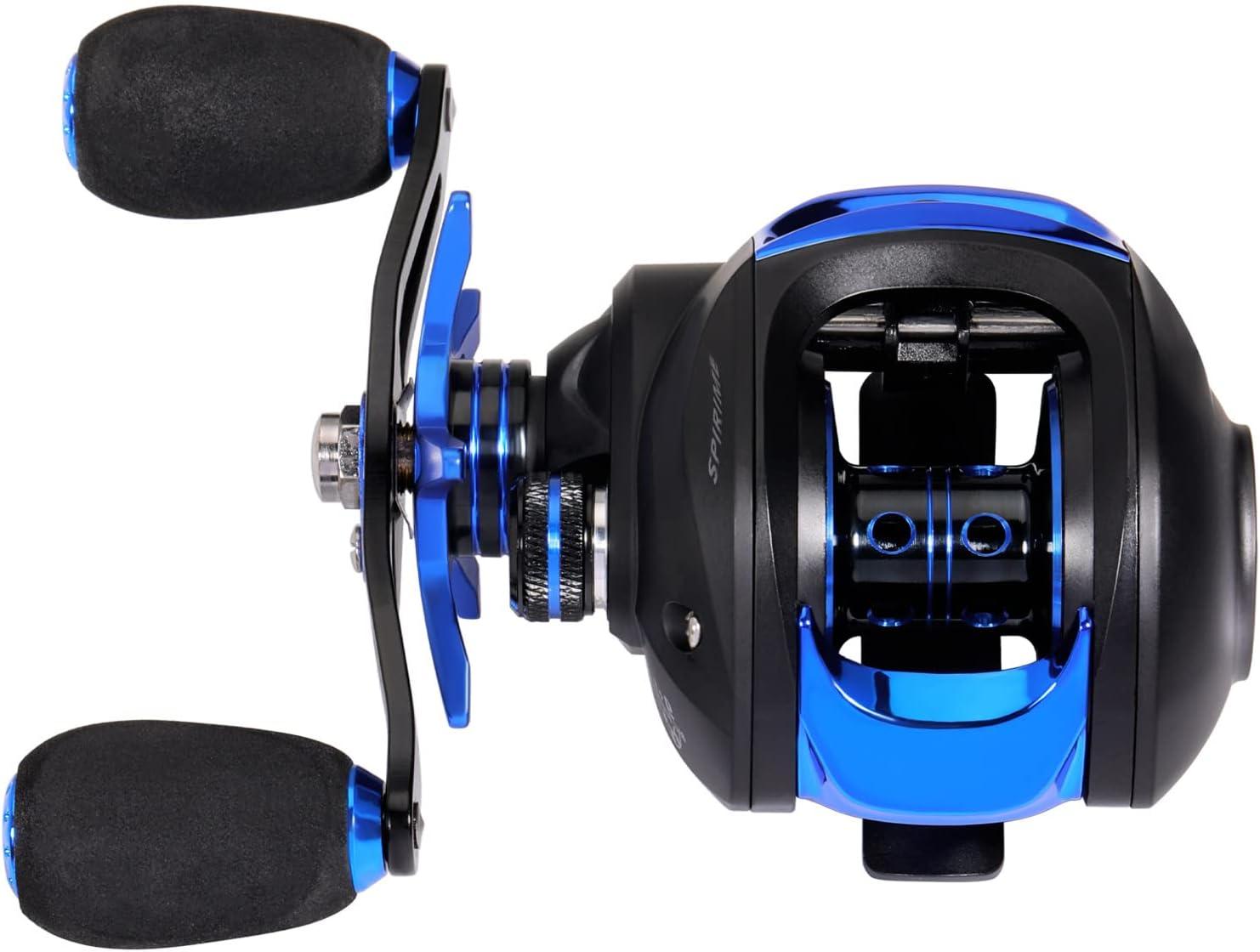 image:imageSougayilang Baitcasting Fishing Reel with 9 1 AntiReverse Ball Bearings 811 HighSpeed Gear Ratio Casting ReelBlue Left Handed