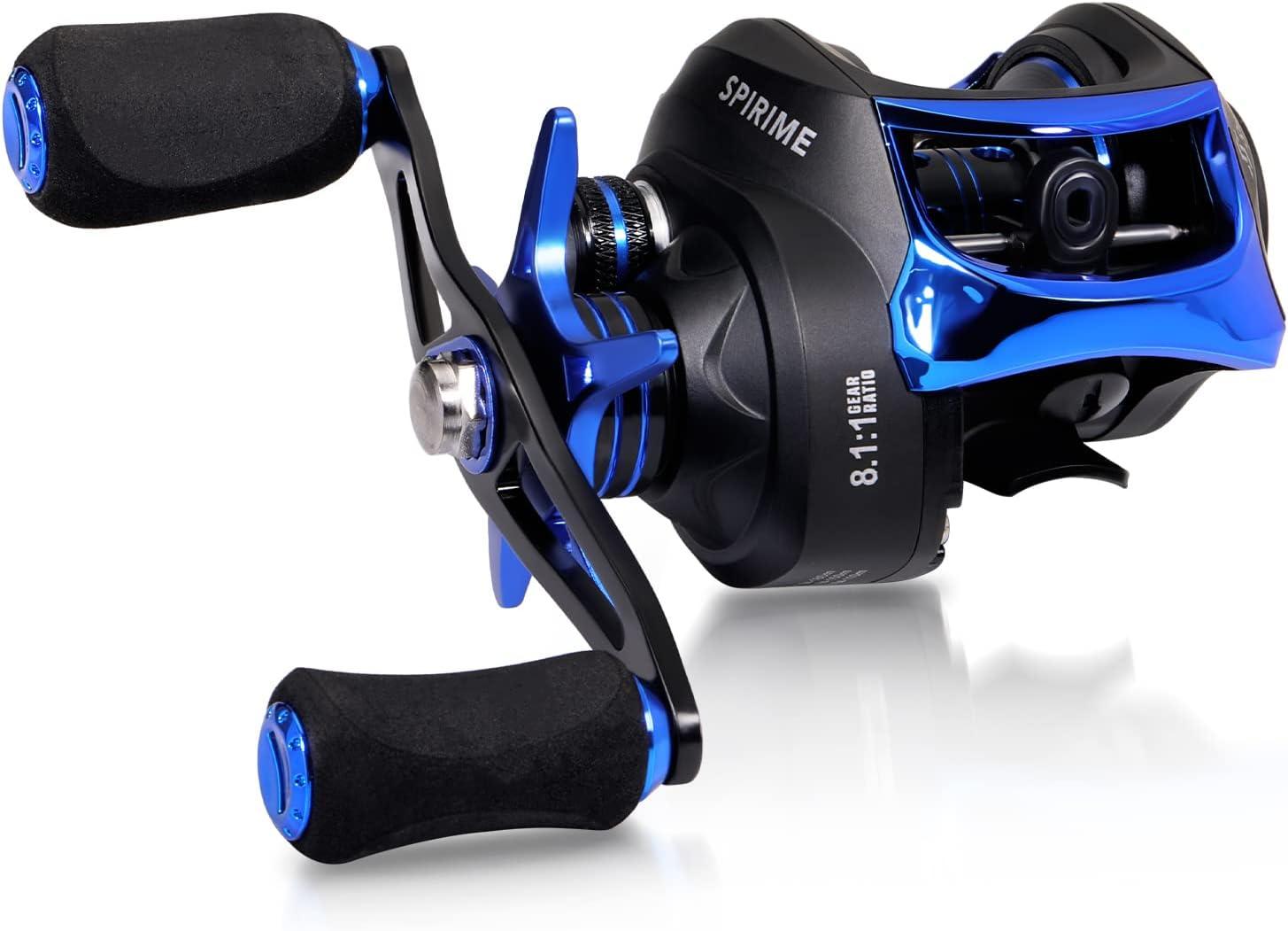 image:imageSougayilang Baitcasting Fishing Reel with 9 1 AntiReverse Ball Bearings 811 HighSpeed Gear Ratio Casting ReelBlue Right Handed
