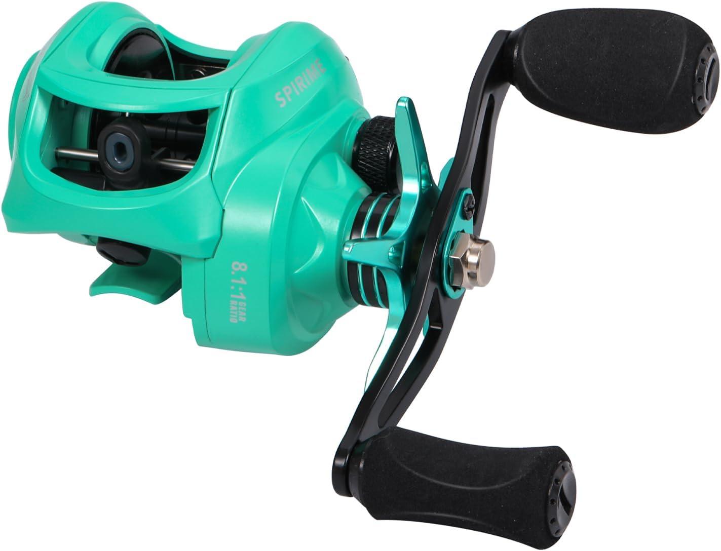 image:imageSougayilang Baitcasting Fishing Reel with 9 1 AntiReverse Ball Bearings 811 HighSpeed Gear Ratio Casting ReelTurquoisee Left Handed
