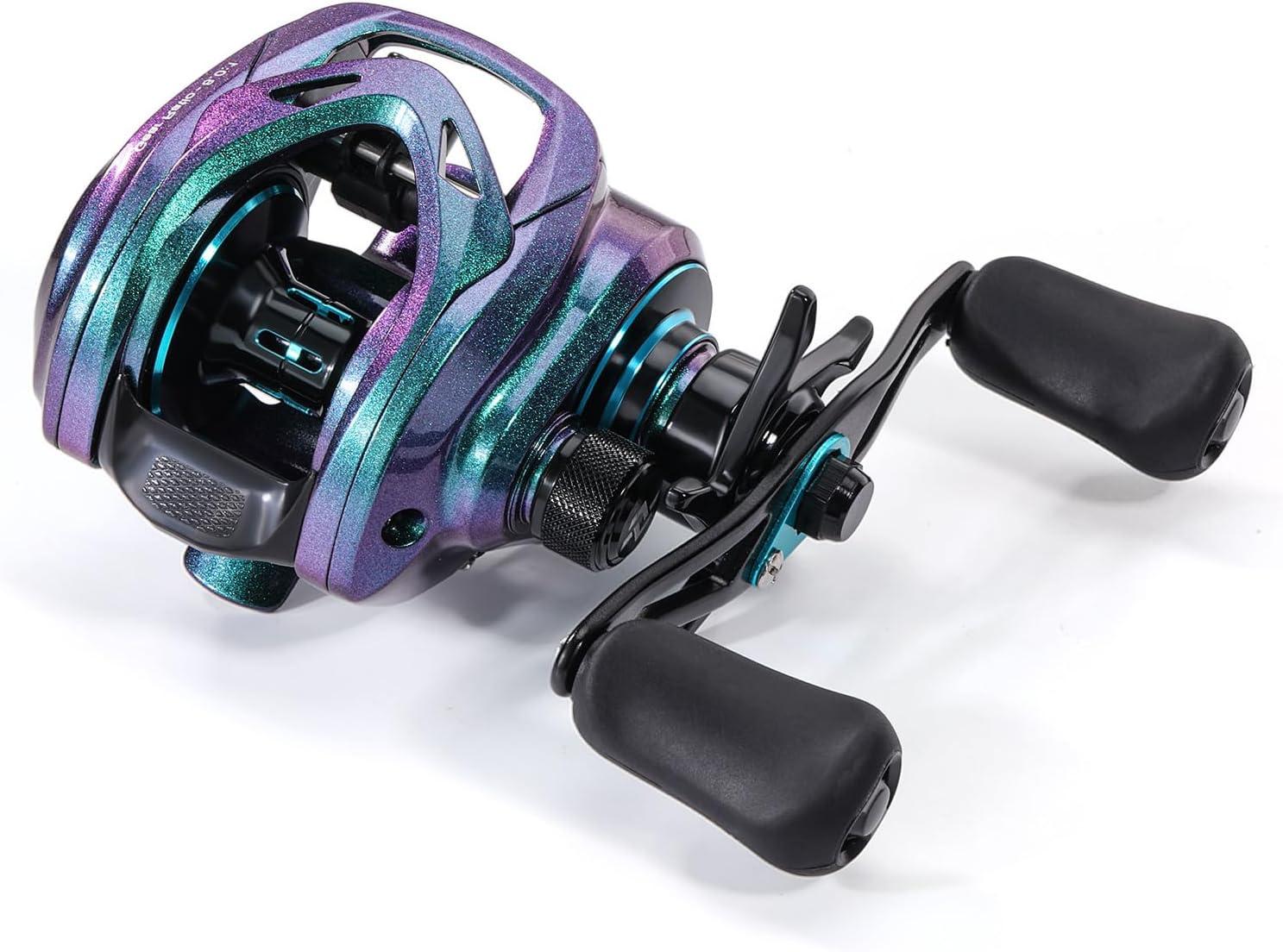 image:imageSougayilang Baitcasting Fishing ReelLow Profile and Light Weight Baitcaster Reel with 91 Corrosion Resistant Bearings and 81 High Gear Ratio for Anglers Right Hand