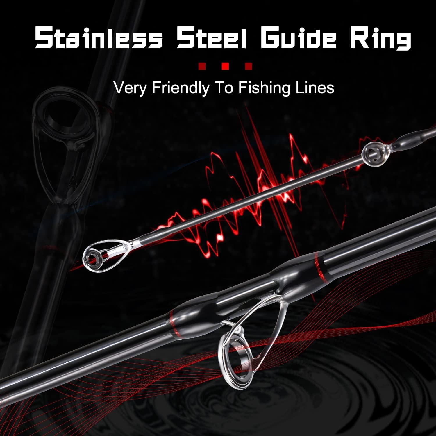 image:imageSougayilang Baitcasting Fishing Rod and Reel Combo Medium 67 Low Profile with SuperPolymer HandleCastRight hand70Medium