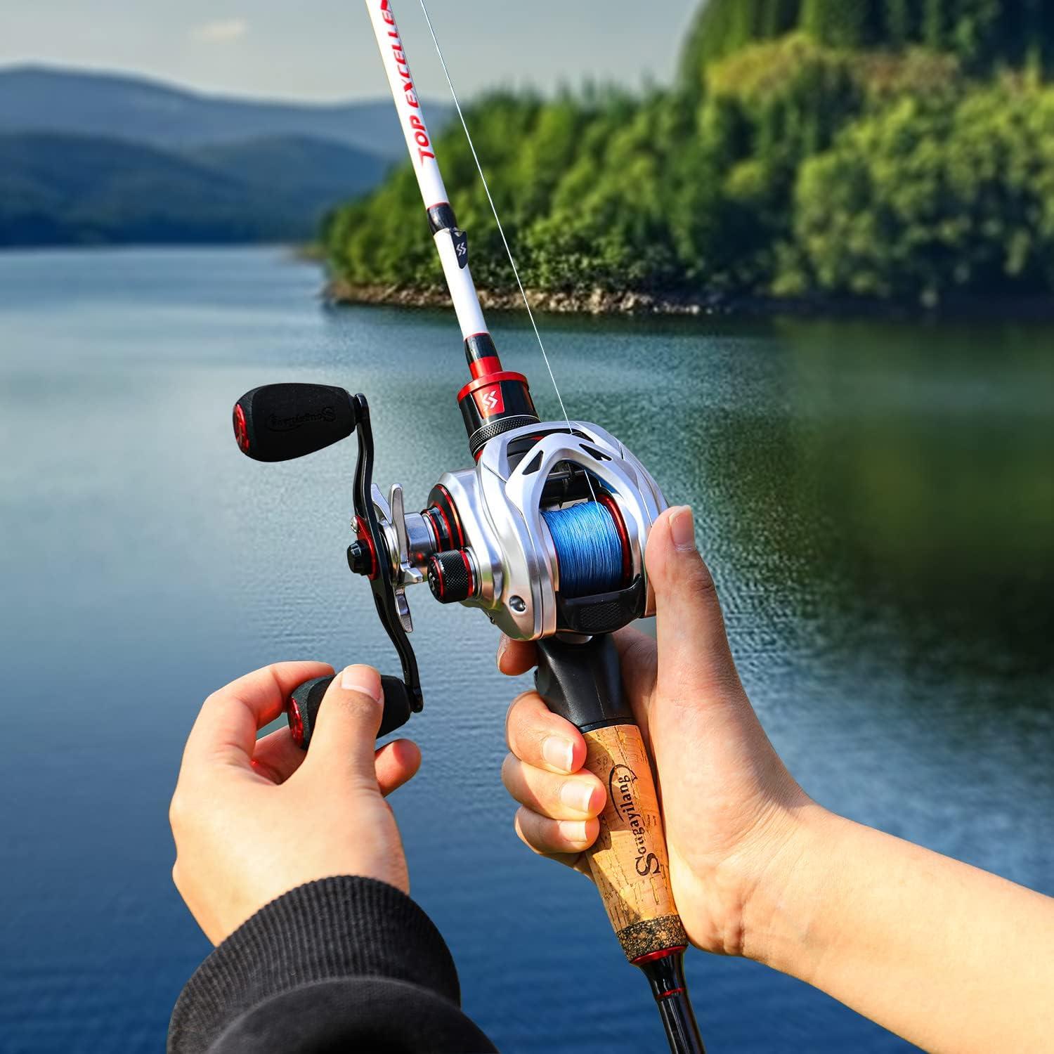 image:imageSougayilang Baitcasting Reel Lightweight Graphite Frame 9 1 AntiReverse Ball Bearings 801 HighSpeed Gear Ratio Fishing ReelLeft801