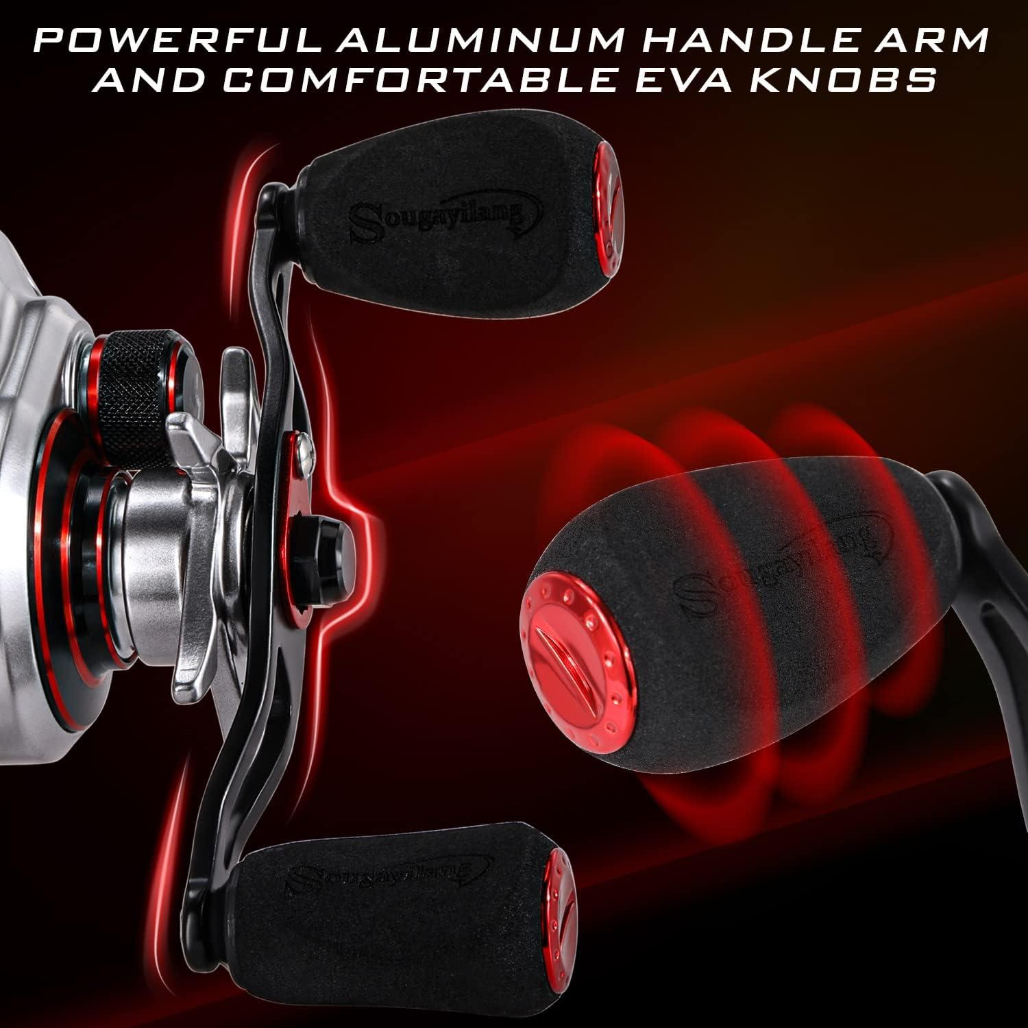 image:imageSougayilang Baitcasting Reel Lightweight Graphite Frame 9 1 AntiReverse Ball Bearings 801 HighSpeed Gear Ratio Fishing ReelRight801