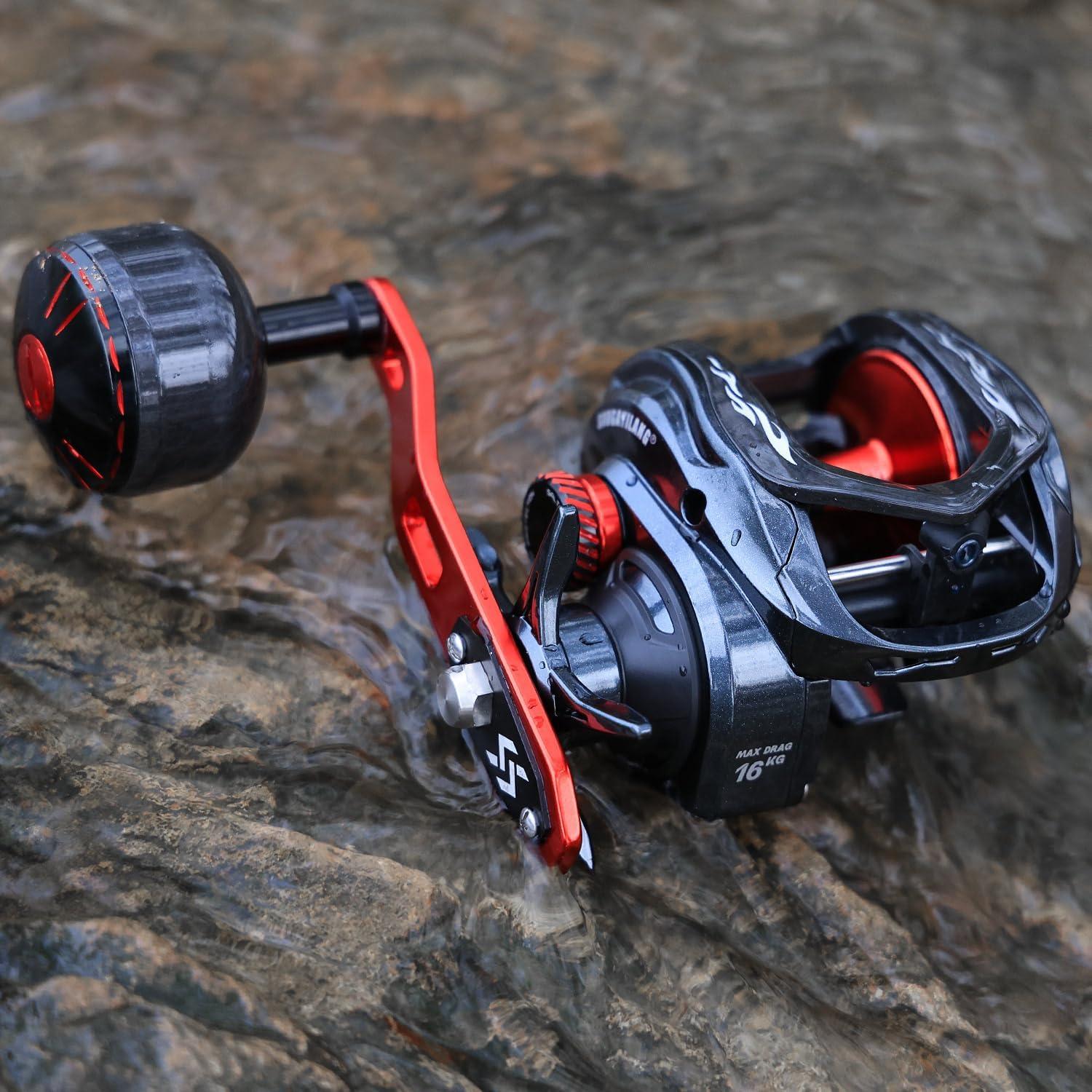 image:imageSougayilang Baitcasting Reel 701 Gear Ratio Super Smooth Power 9 1 Shielded Ball Bearings AntiCorrosion Baitcaster Reel Fishing ReelLeft Handed 400size