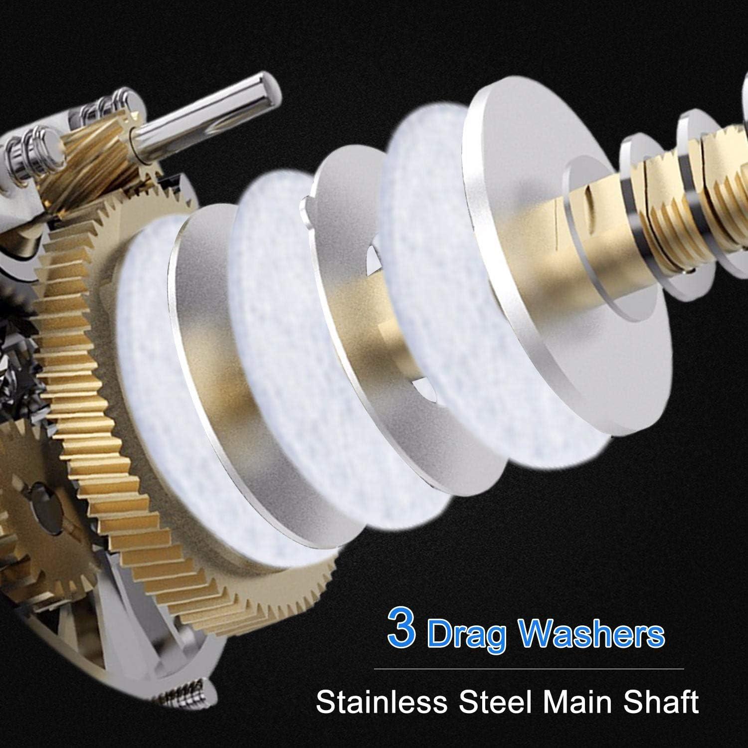 image:imageSougayilang Baitcasting Reel 701 Gear Ratio Super Smooth Power 9 1 Shielded Ball Bearings AntiCorrosion Baitcaster Reel Fishing ReelLeft Handed 701