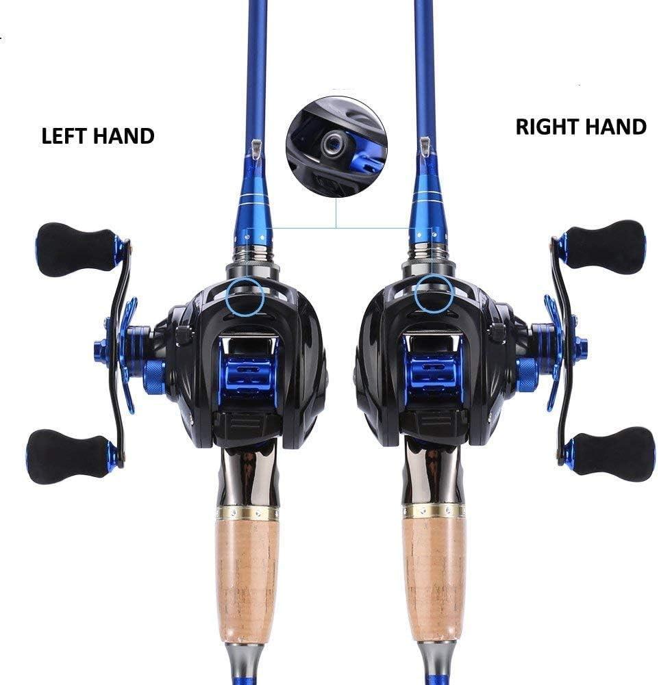 image:imageSougayilang Baitcasting Reel 701 Gear Ratio Super Smooth Power 9 1 Shielded Ball Bearings AntiCorrosion Baitcaster Reel Fishing ReelLeft Handed 701
