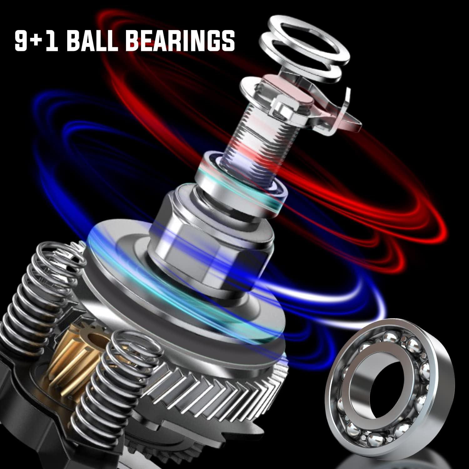 image:imageSougayilang Baitcasting Reel 701 Gear Ratio Super Smooth Power 9 1 Shielded Ball Bearings AntiCorrosion Baitcaster Reel Fishing ReelLeft Handed 731