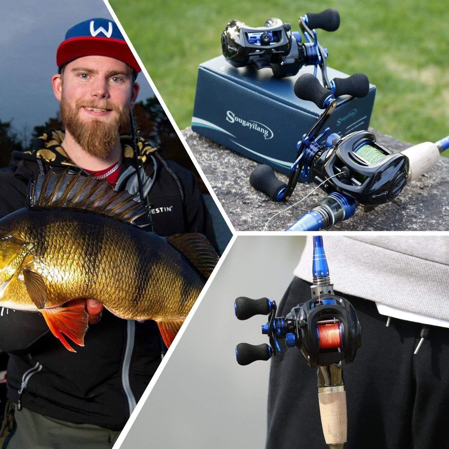 image:imageSougayilang Baitcasting Reel 701 Gear Ratio Super Smooth Power 9 1 Shielded Ball Bearings AntiCorrosion Baitcaster Reel Fishing ReelRight Handed 701
