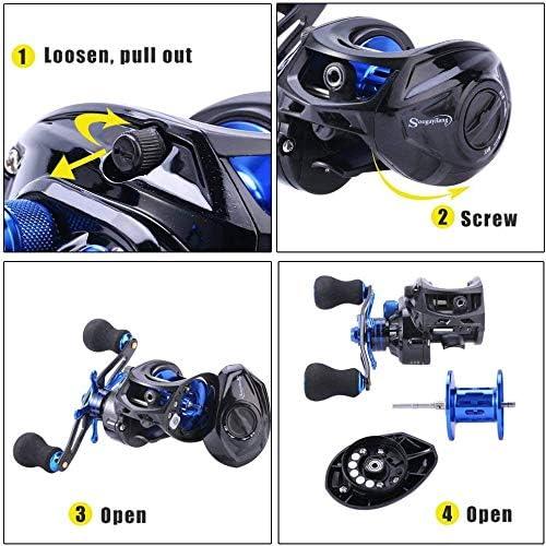 image:imageSougayilang Baitcasting Reel 701 Gear Ratio Super Smooth Power 9 1 Shielded Ball Bearings AntiCorrosion Baitcaster Reel Fishing ReelRight Handed 701