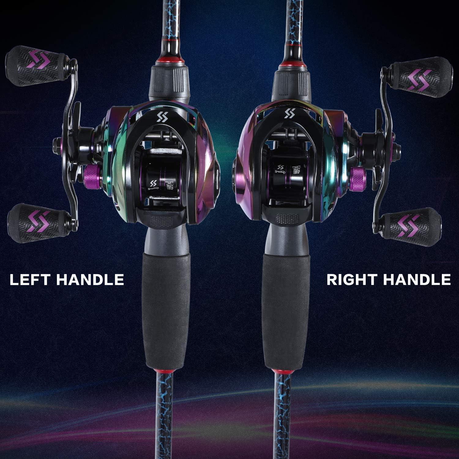 image:imageSougayilang Baitcasting Reels Colorful Fishing Reel 801731 Gear Ratios 91 BB Magnetic Braking SystemBLeft Handed