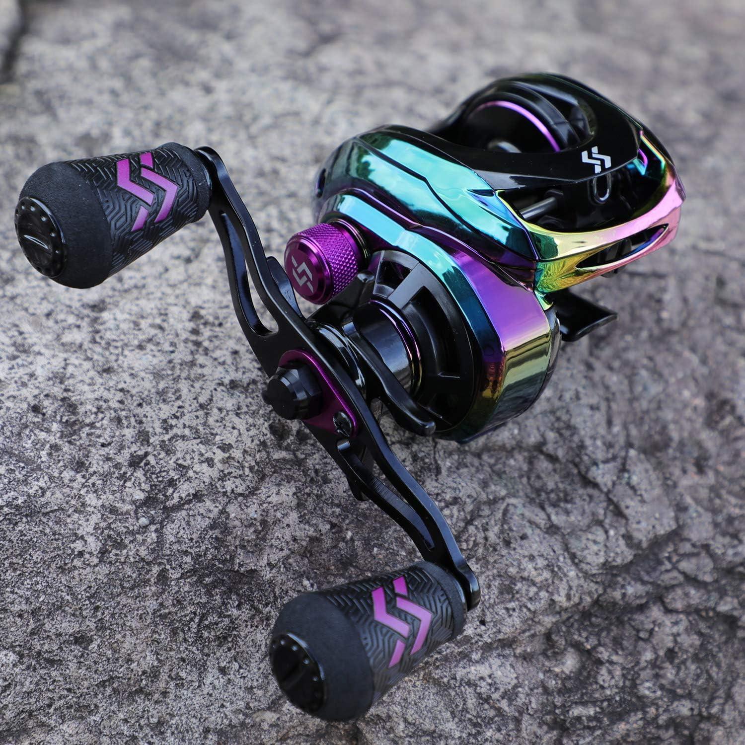 image:imageSougayilang Baitcasting Reels Colorful Fishing Reel 801731 Gear Ratios 91 BB Magnetic Braking SystemBLeft Handed
