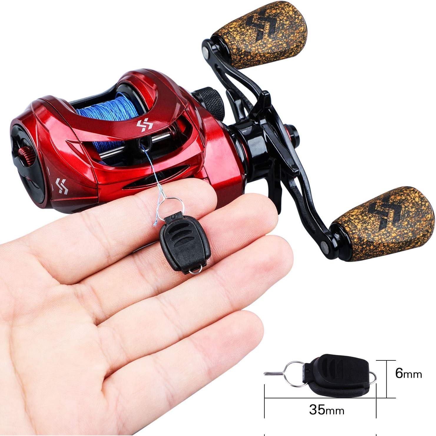 image:imageSougayilang Baitcasting Reels 81 Gear Ratio Fishing Reel with Magnetic Braking System Casting Reel 9 1 Ball Bearings Super Smooth AntiCorrosion Baitcaster ReelEnergy RedLeft