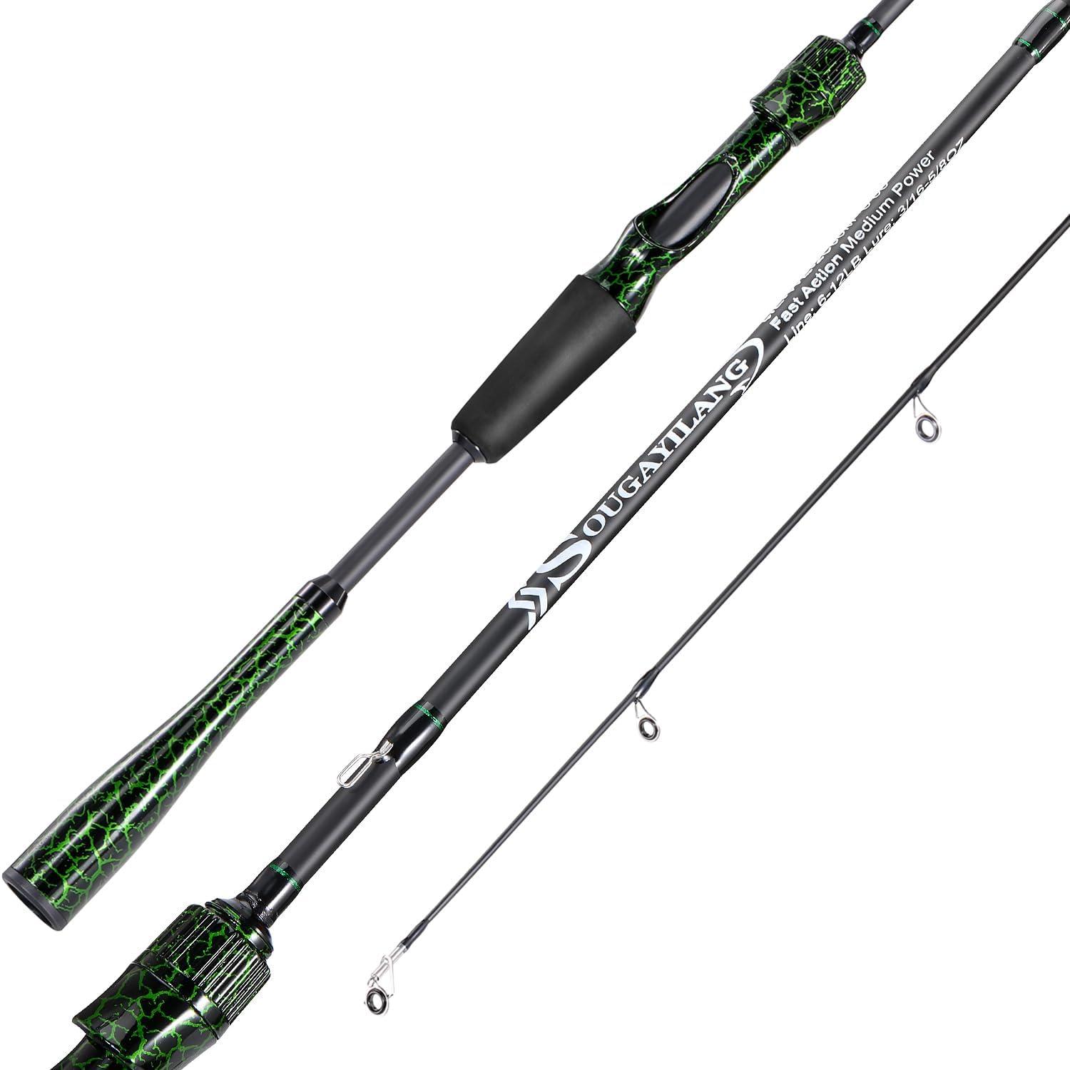 image:imageSougayilang Berdea L Fishing Rod 2Piece IM6 Carbon Fiber Strong Casting amp Spinning Rods for Bass Trout Walleye CatfishSpinning