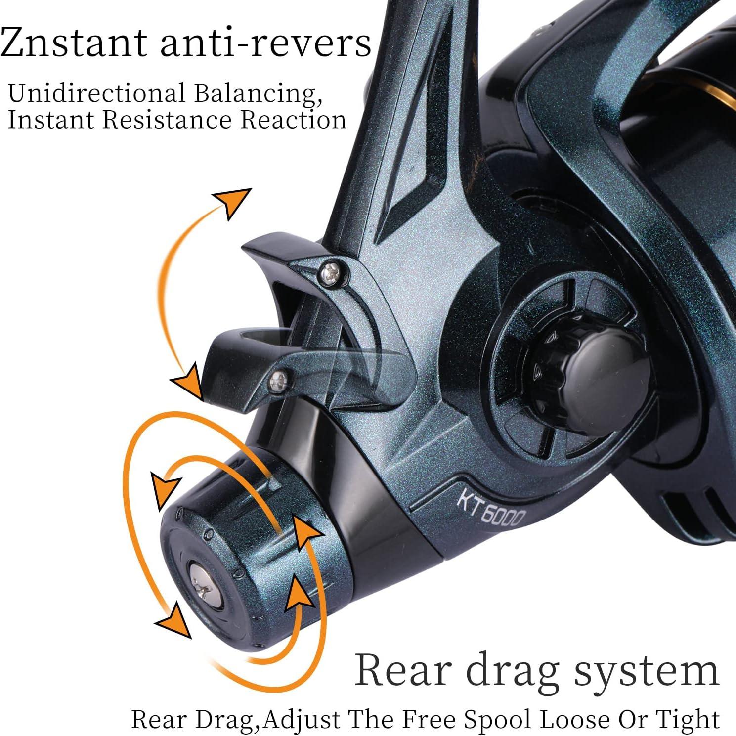 image:imageSougayilang Carp Fishing Reel 131 Stainless Steel BB Bait Feeder Spinning Reel for Freshwater and SaltwaterKT