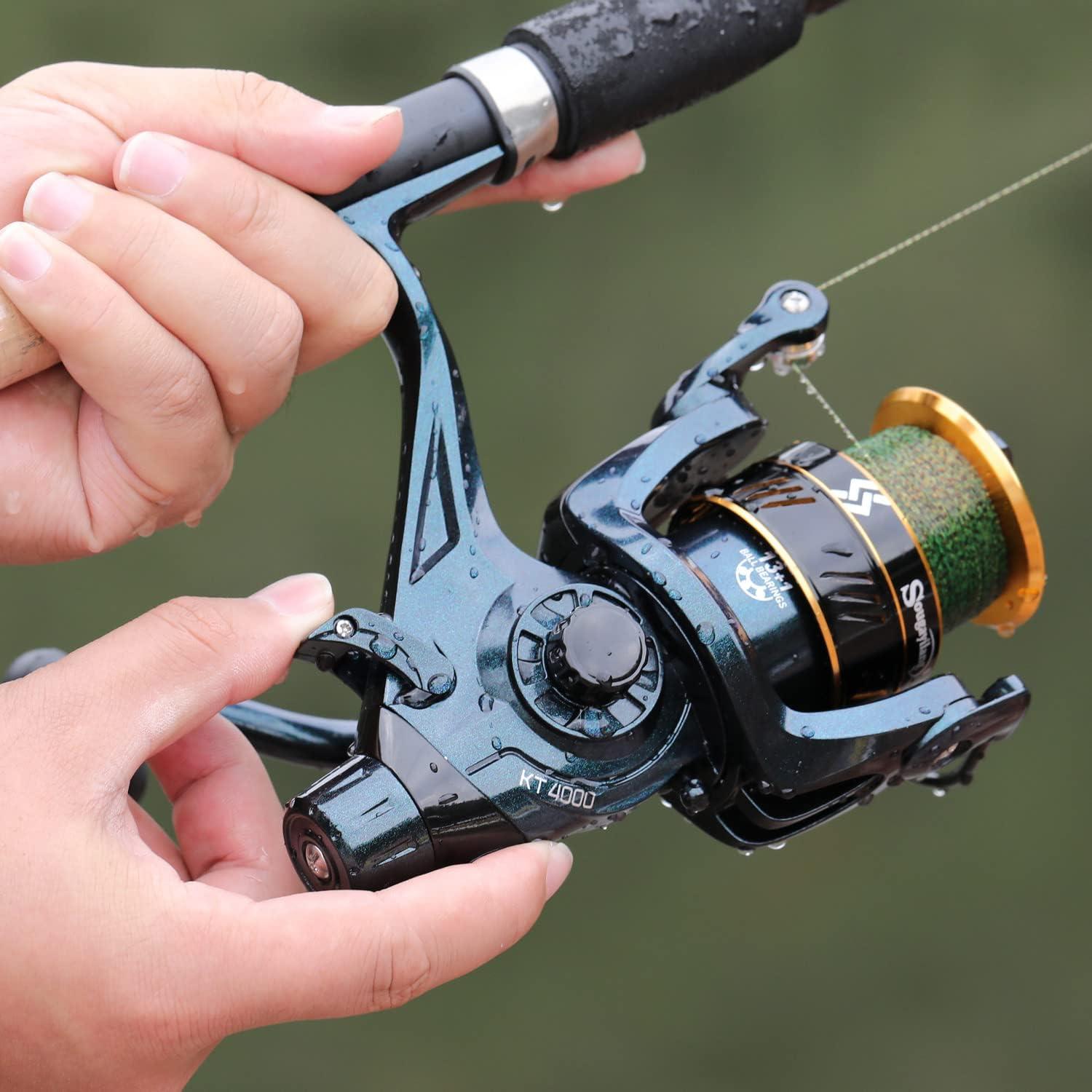 image:imageSougayilang Carp Fishing Reel 131 Stainless Steel BB Bait Feeder Spinning Reel for Freshwater and SaltwaterKT