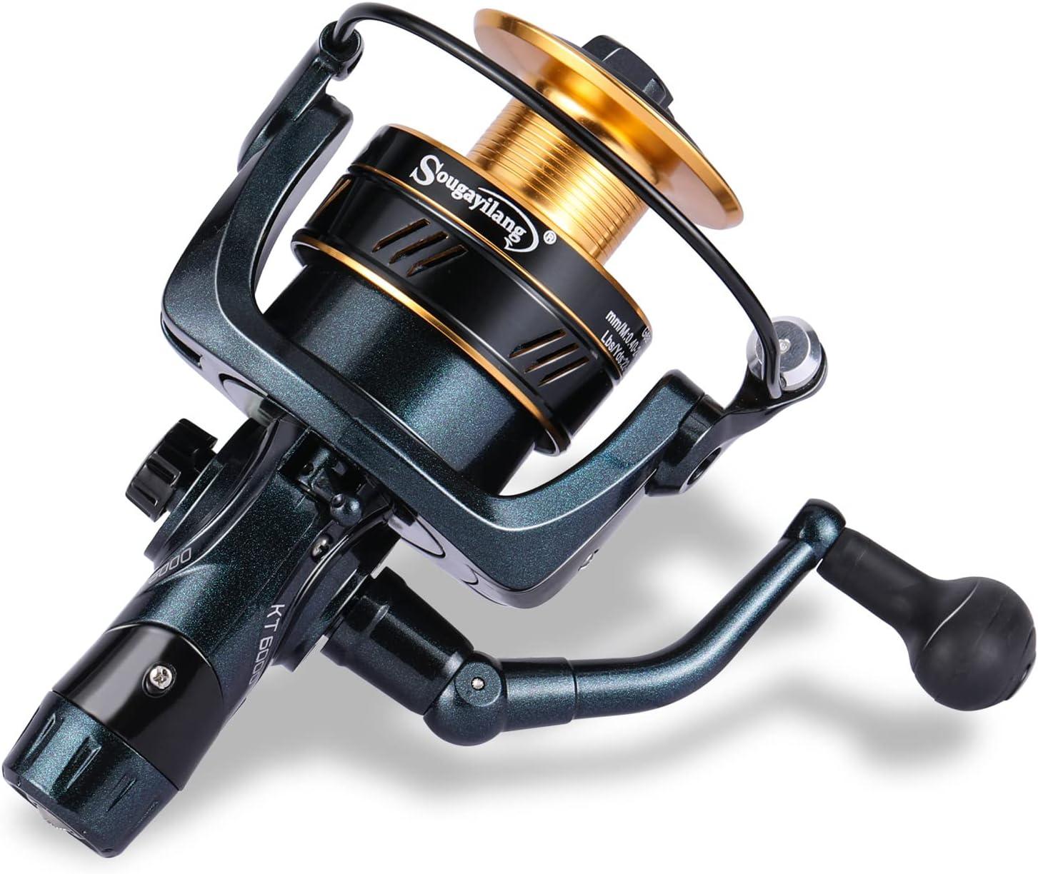 image:imageSougayilang Carp Fishing Reel 131 Stainless Steel BB Bait Feeder Spinning Reel for Freshwater and SaltwaterKT