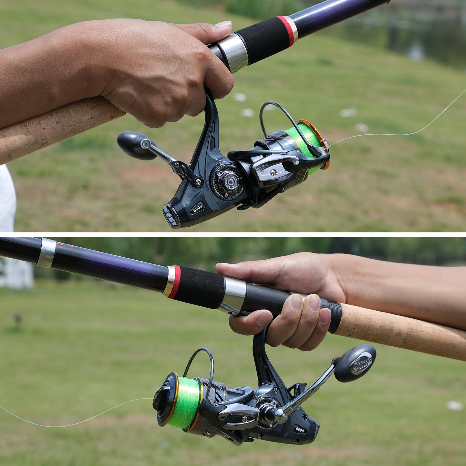 image:imageSougayilang Carp Fishing Reel51 Shielded Stainless Steel BBCarbon Fiber Drag Carp Reels for Saltwater or Freshwater Spinning Reels Fishing ReelsABDM4000