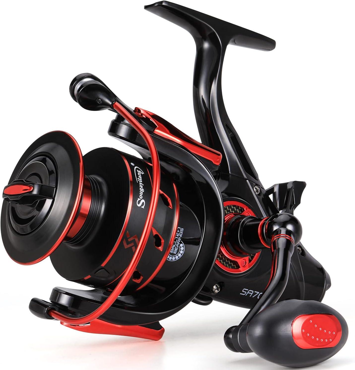 image:imageSougayilang Carp Spinning Reel Carbon Fiber Drag for Fishing Action Bait Feeder Standard Fishing Reel Runner for FreshwaterSA6000