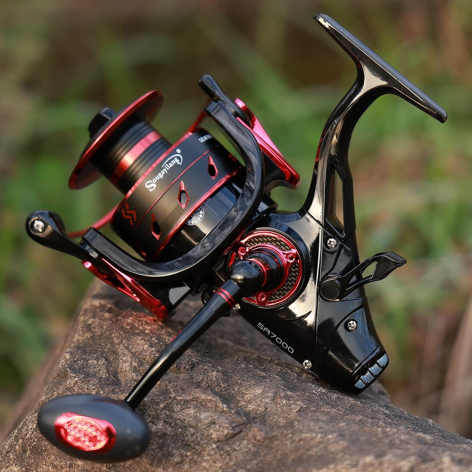 image:imageSougayilang Carp Spinning Reel Carbon Fiber Drag for Fishing Action Bait Feeder Standard Fishing Reel Runner for FreshwaterSA6000