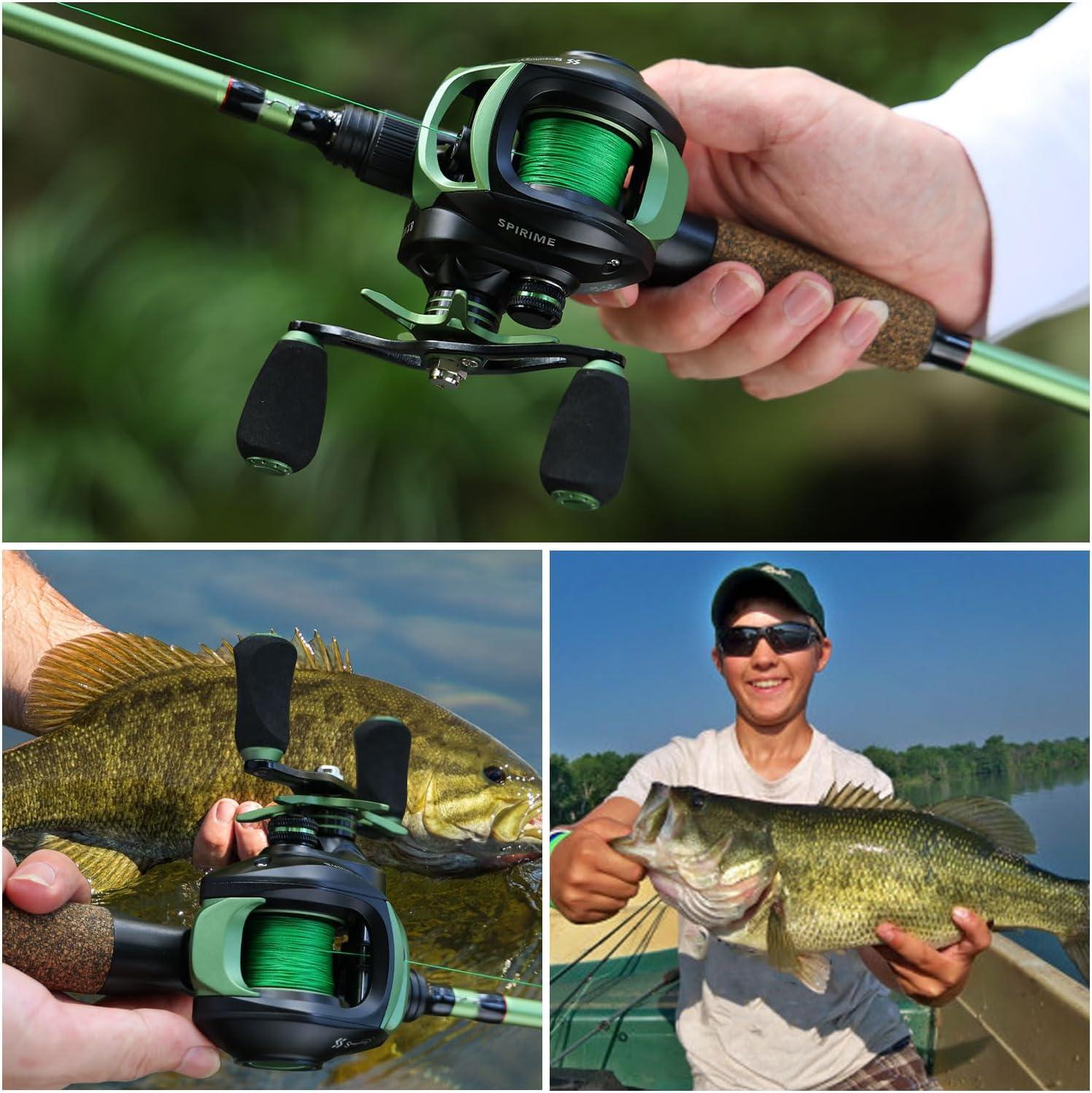 image:imageSougayilang Fishing Baitcasting Reel Baitcaster Fishing Reels with 91BBMagnetic Braking SystemBlackLeft Handed