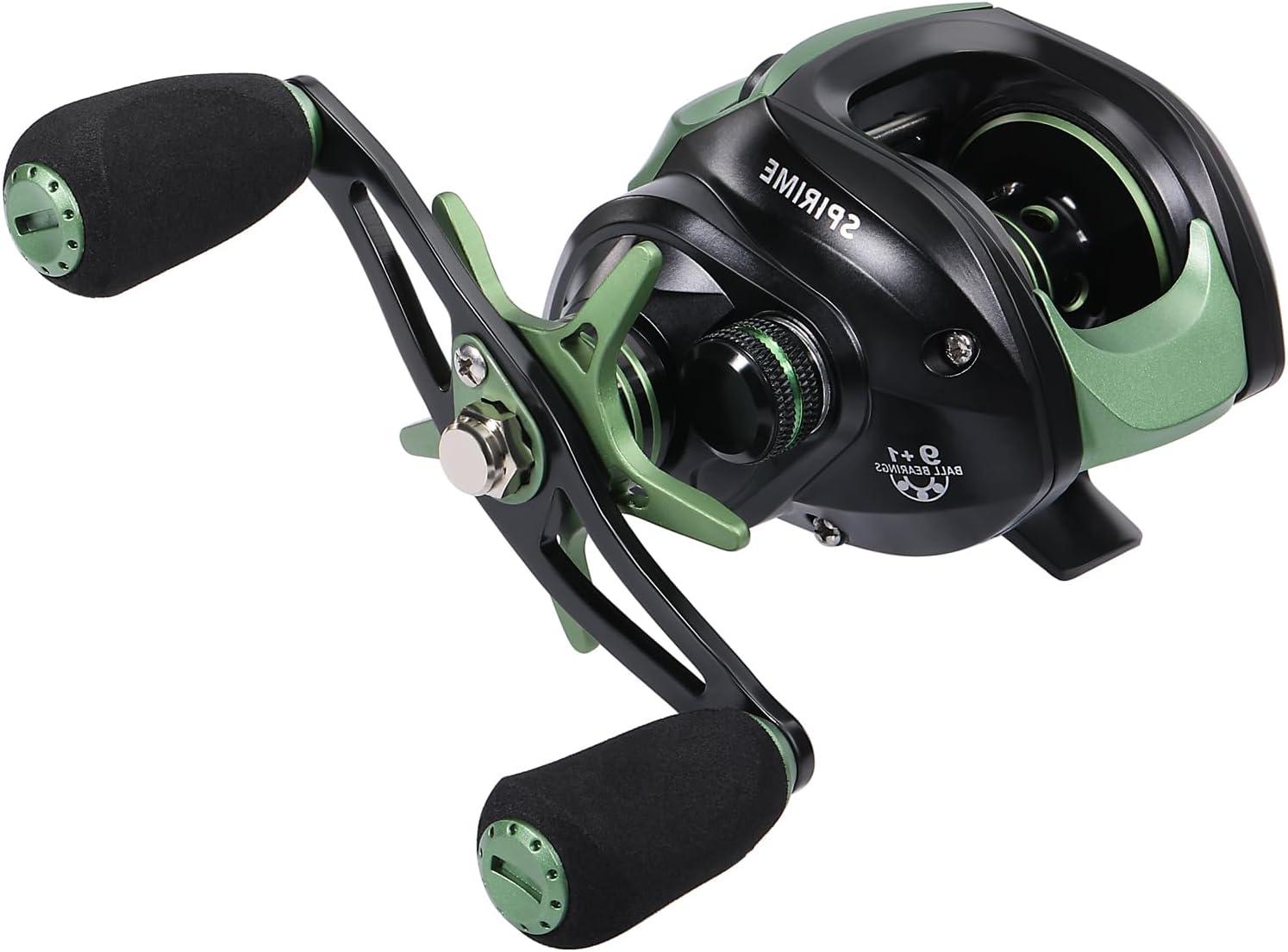 image:imageSougayilang Fishing Baitcasting Reel Baitcaster Fishing Reels with 91BBMagnetic Braking SystemBlackLeft Handed