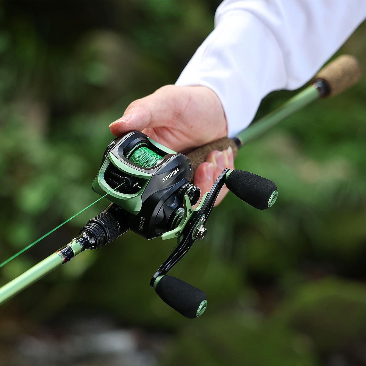 image:imageSougayilang Fishing Baitcasting Reel Baitcaster Fishing Reels with 91BBMagnetic Braking SystemBlackRight Handed