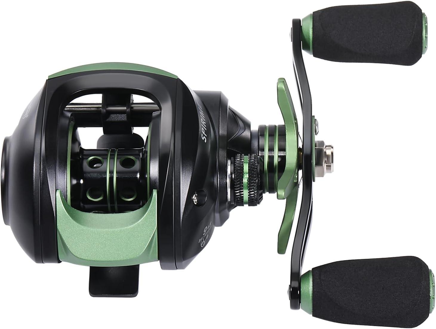 image:imageSougayilang Fishing Baitcasting Reel Baitcaster Fishing Reels with 91BBMagnetic Braking SystemBlackRight Handed