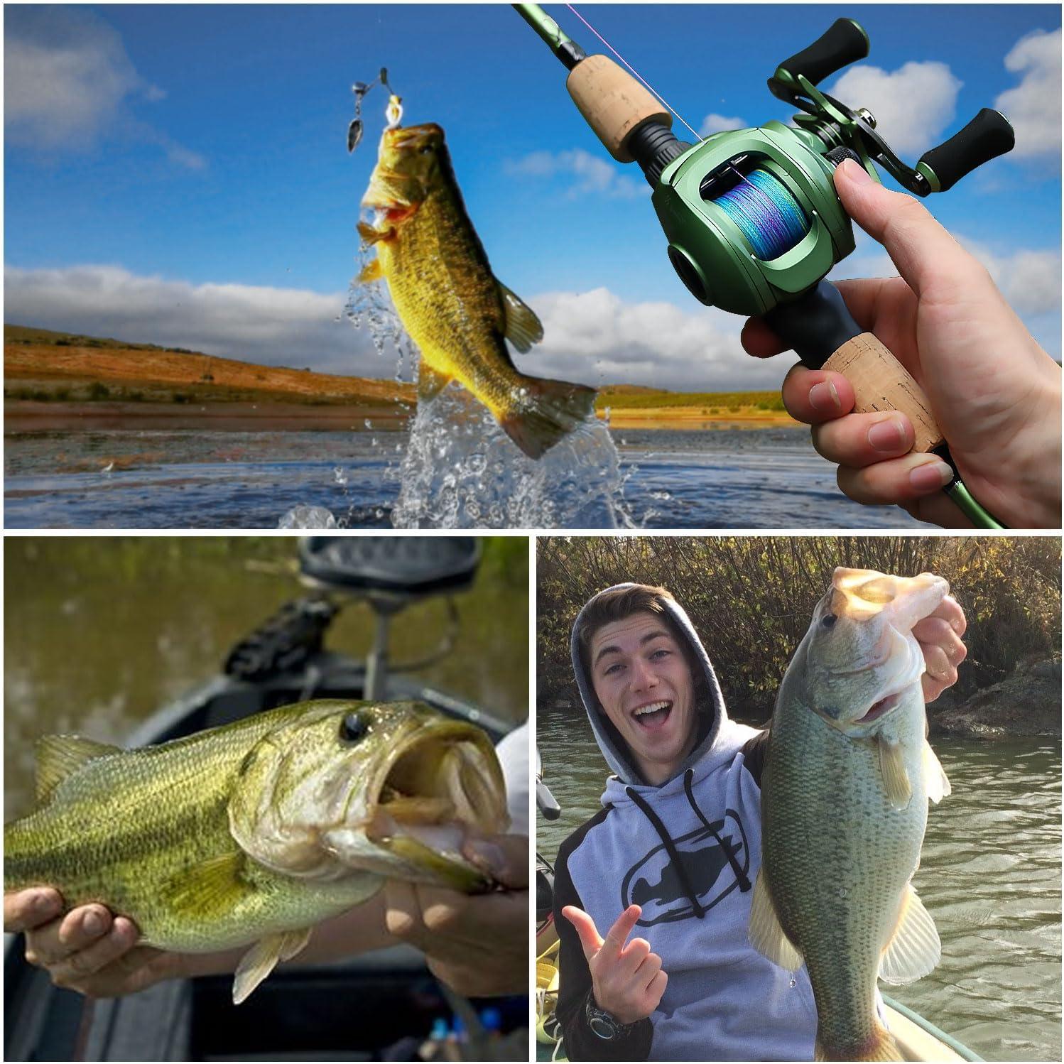 image:imageSougayilang Fishing Baitcasting Reel Baitcaster Fishing Reels with 91BBMagnetic Braking SystemGreenRight Handed