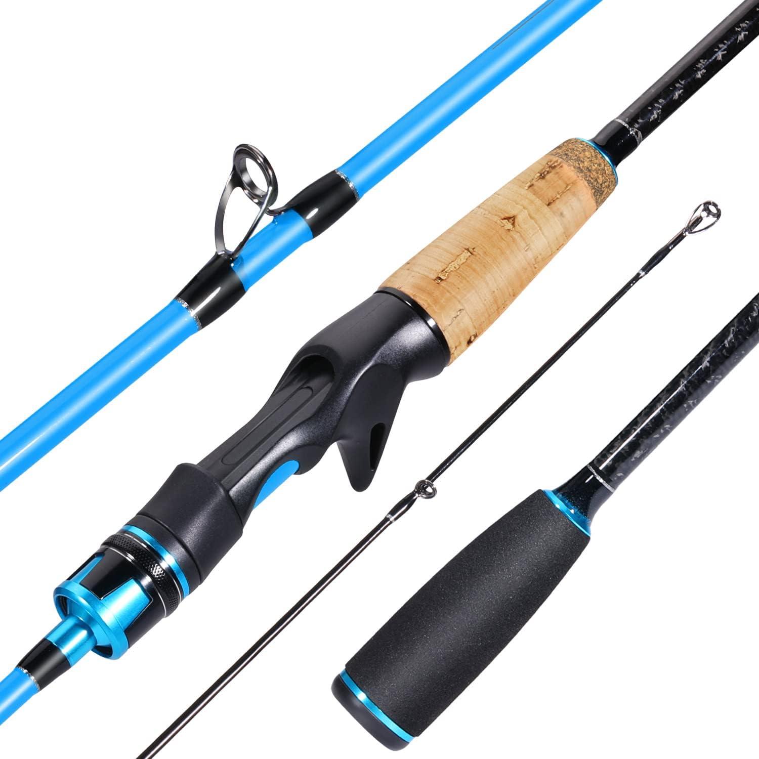 image:imageSougayilang Fishing Pole 2PC Fishing Rod with EVA Cork Handle GripBlue