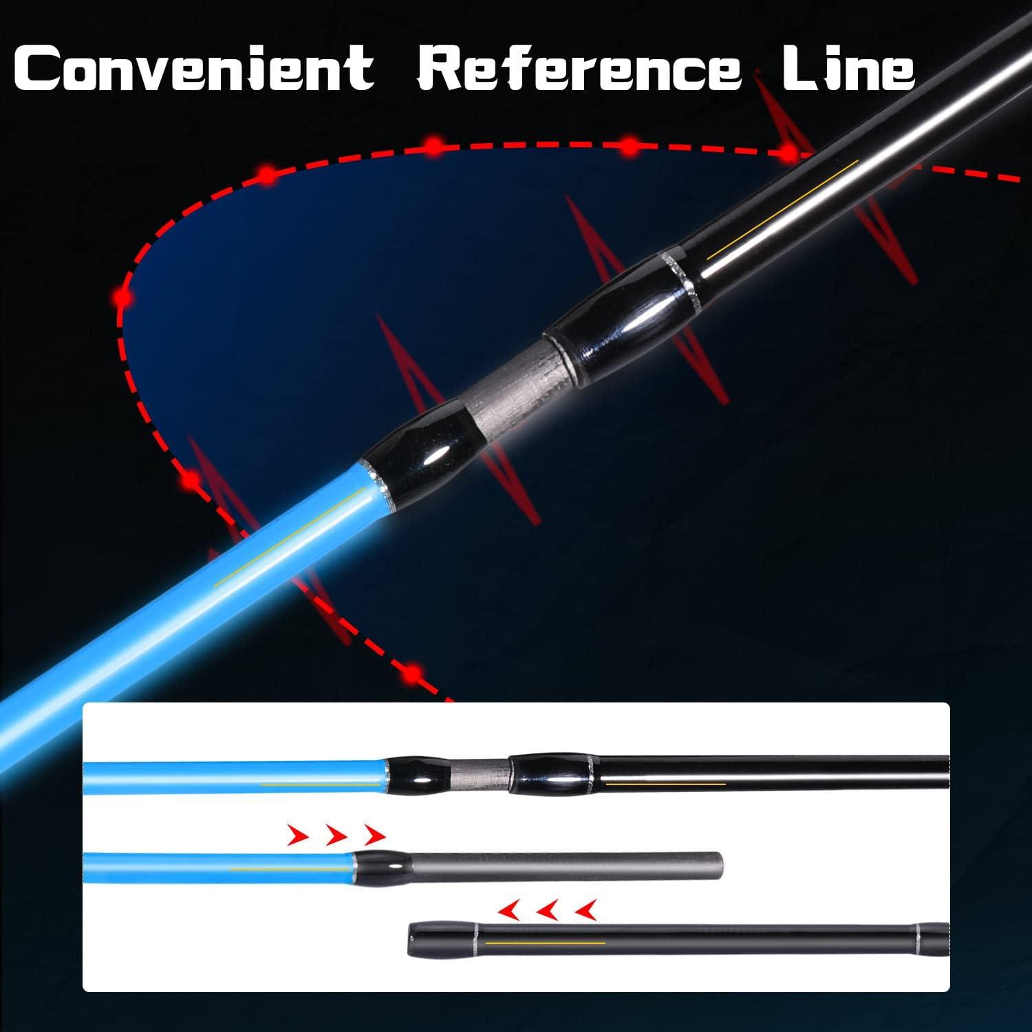 image:imageSougayilang Fishing Pole 2PC Fishing Rod with EVA Cork Handle GripBlue