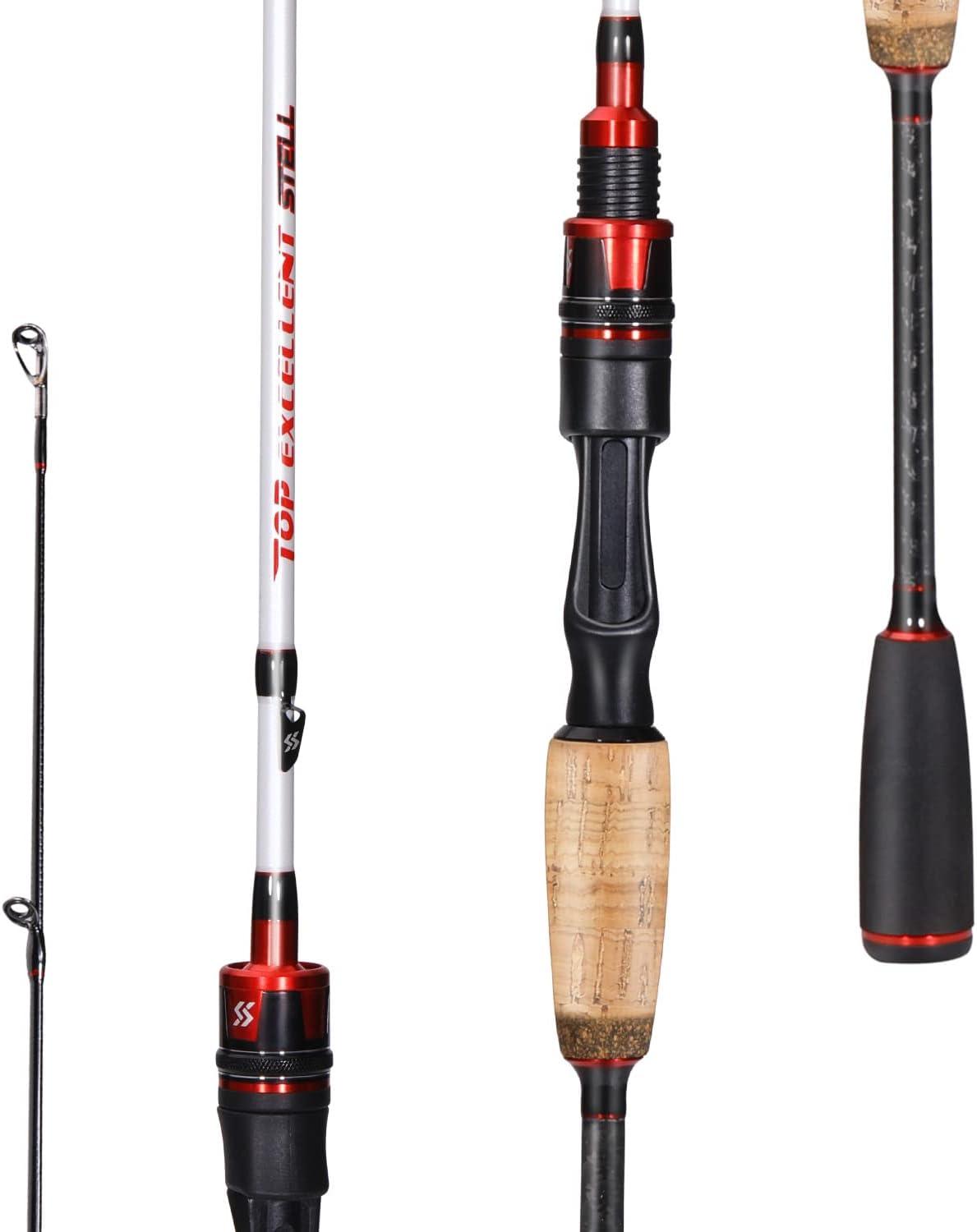 image:imageSougayilang Fishing Pole 2PC Fishing Rod with EVA Cork Handle GripPearl White