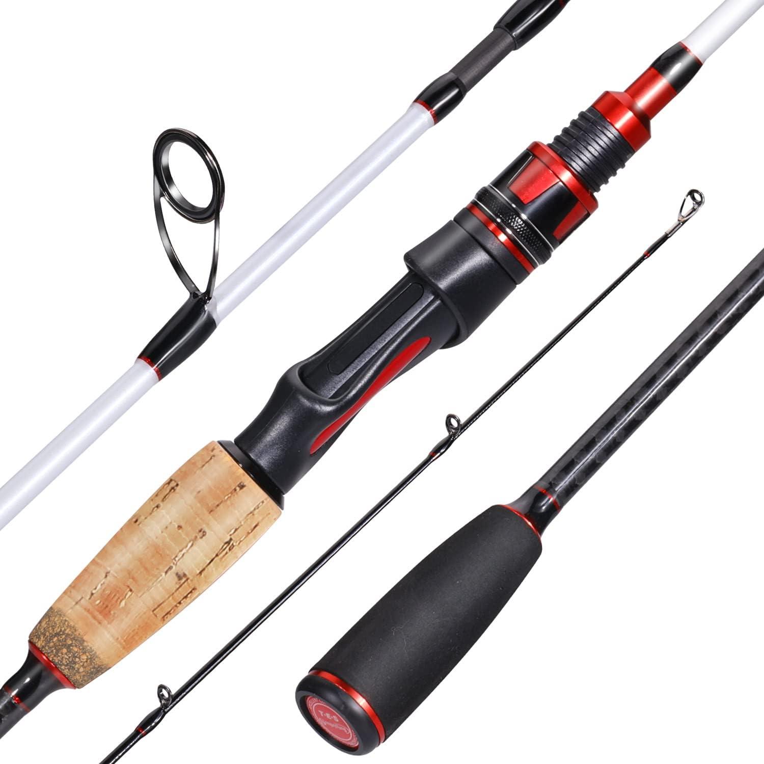 image:imageSougayilang Fishing Pole 2PC Fishing Rod with EVA Cork Handle GripPearl White