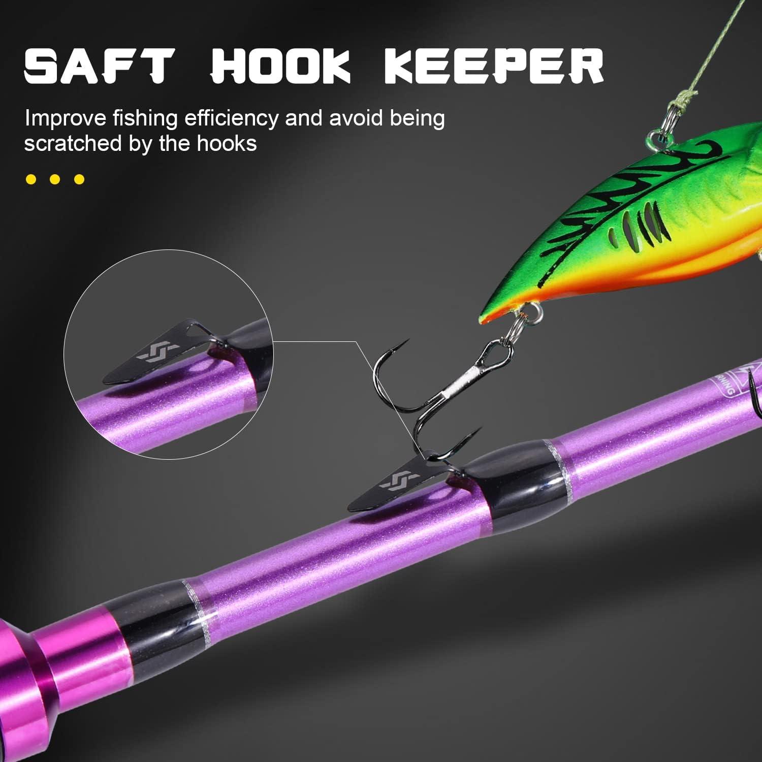 image:imageSougayilang Fishing Pole 2PC Fishing Rod with EVA Cork Handle GripPurple