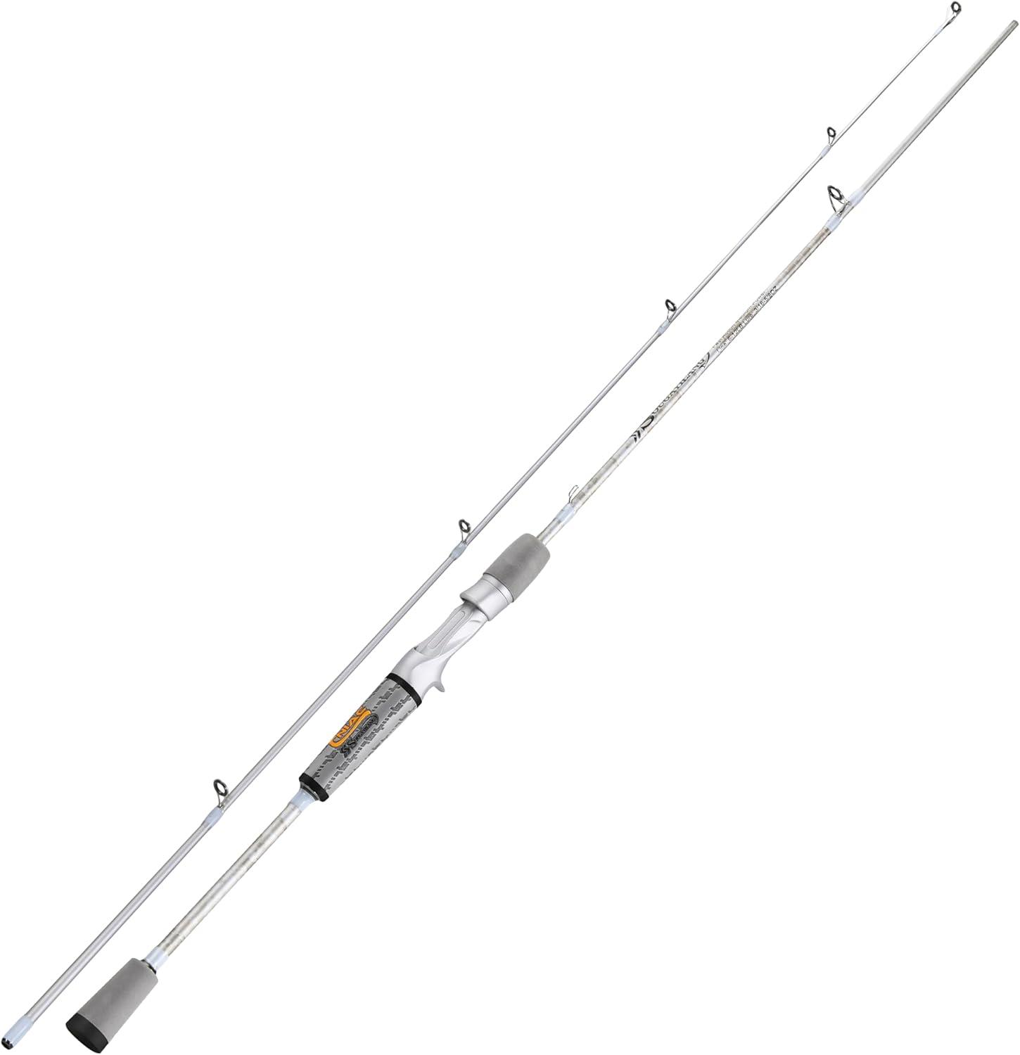 image:imageSougayilang Fishing Pole IM6 Graphite Spinning Rod amp Casting Rod Two Pieces SuperPolymer Handle Fishing Rod for Bass FishingCasting